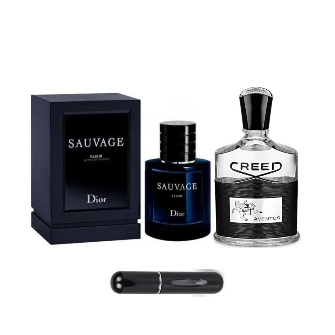 SAUVAGE ELIXIR + CREED AVENTUS+PERFUMERO